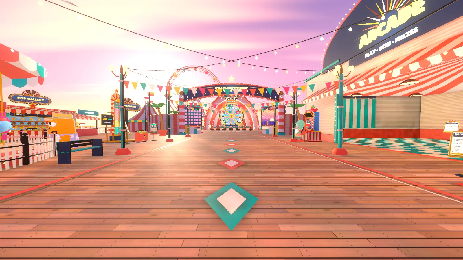 The midway of the Coral Carnival